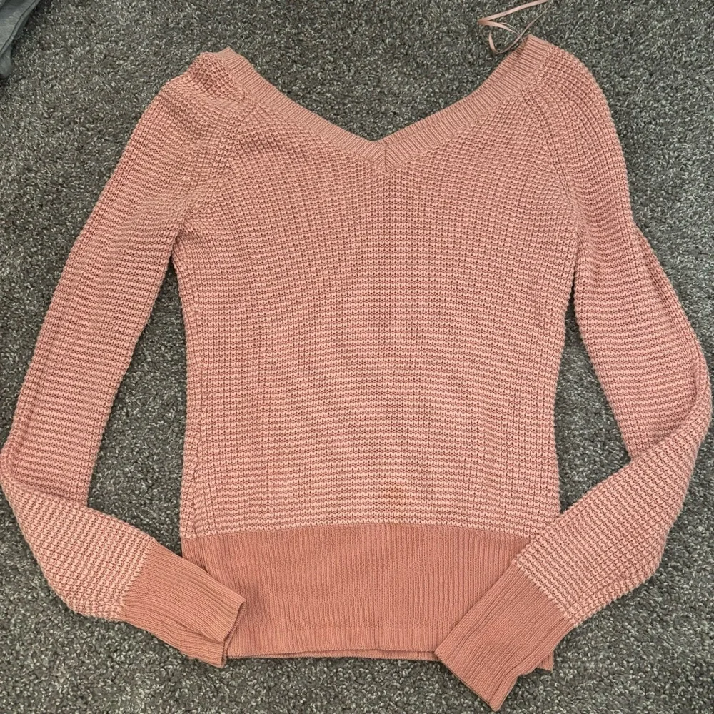 Calvin Klein Coral Knit Sweater - Picture 1 of 3